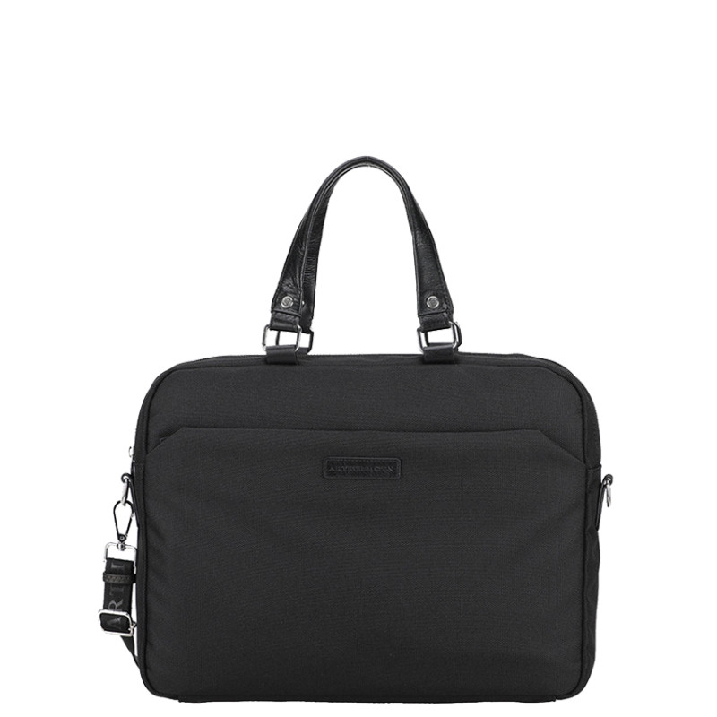 Arthur and Aston Jim Large Document Bag Black