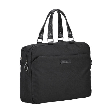Arthur and Aston Jim Large Document Bag Black