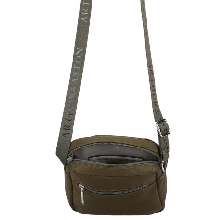 Arthur and Aston Jim Large Crossbody Bag Khaki