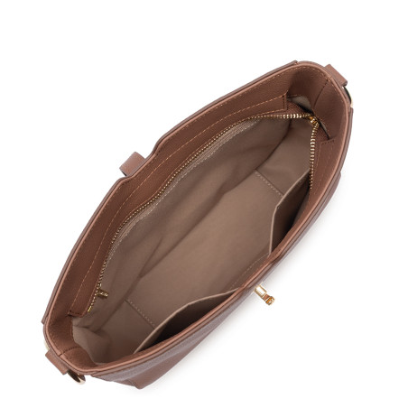 Lancaster Milano Horizon Large Crossbody Bag 547-81 Light Brown