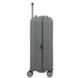 Jump Sondo Carry-on Suitcase 55cm Expandable Rigid 4 Wheels Grey