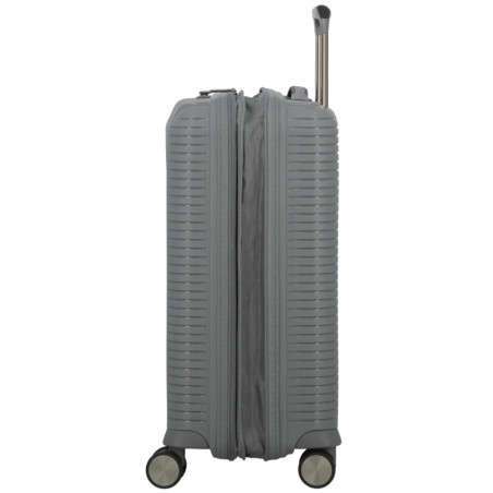 Jump Sondo Carry-on Suitcase 55cm Expandable Rigid 4 Wheels Grey
