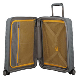 Jump Sondo Carry-on Suitcase 55cm Expandable Rigid 4 Wheels Grey