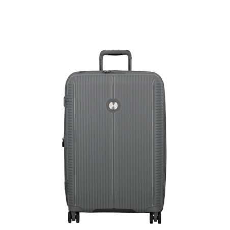 Jump Sondo 67cm Expandable Hard Shell Suitcase with 4 Wheels - Grey