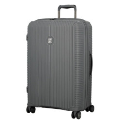 Jump Sondo 67cm Expandable Hard Shell Suitcase with 4 Wheels - Grey