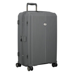 Jump Sondo 67cm Expandable Hard Shell Suitcase with 4 Wheels - Grey