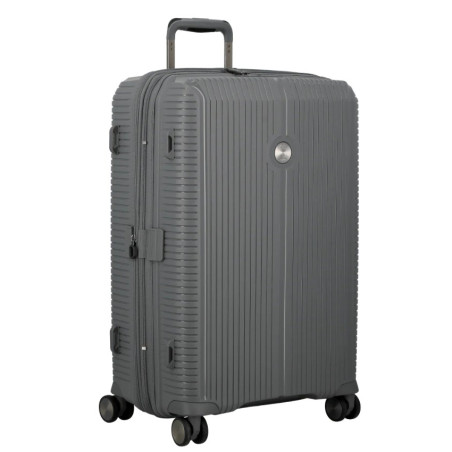 Jump Sondo 67cm Expandable Hard Shell Suitcase with 4 Wheels - Grey