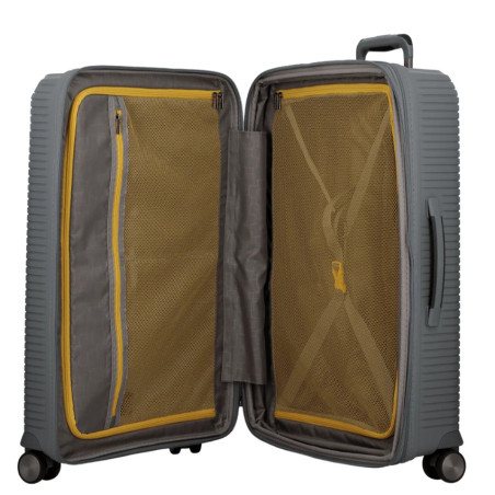 Jump Sondo 67cm Expandable Hard Shell Suitcase with 4 Wheels - Grey