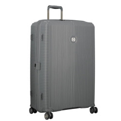Jump Sondo 77cm Expandable Hard Shell Suitcase with 4 Wheels - Grey