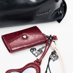 Desigual Galaxy Large Shopping Bag with Keychain in Shiny Leather E...