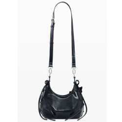 Desigual Nexus Small Shoulder Bag With Floral Embroidery Black