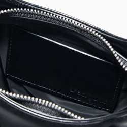 Desigual Nexus Small Shoulder Bag With Floral Embroidery Black