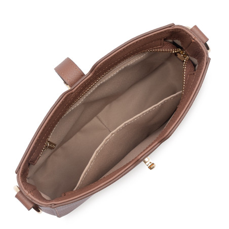 Lancaster Milano Horizon Crossbody Bag 547-85 Light Brown