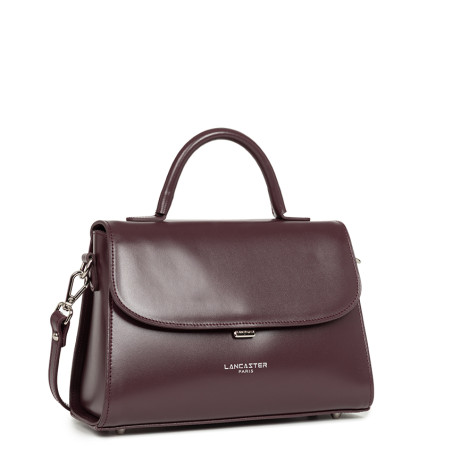 Lancaster Suave Even Sac à Main Cuir 433-17 Bordeaux Foncé cote