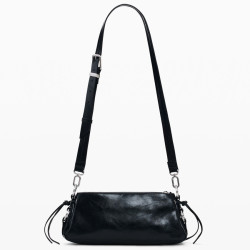 Desigual Nexus Small Baguette Bag with Floral Embroidery Black