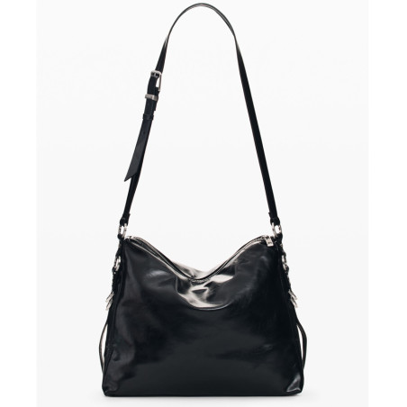 Desigual Nexus Shoulder Bag Leather Effect Black