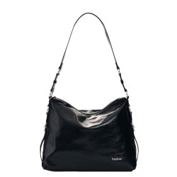 Desigual Nexus Shoulder Bag Leather Effect Black
