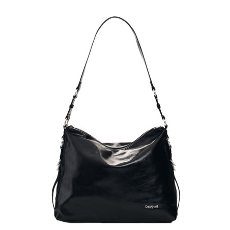 Desigual Nexus Shoulder Bag Leather Effect Black