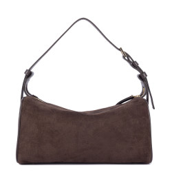 Lancaster Suède Sac Rectangle En Cuir Velours 530-55 Marron dos