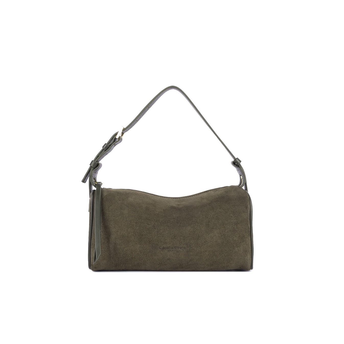 Lancaster Sweden Velvet Leather Rectangle Bag 530-55 Khaki