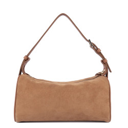 Lancaster Sweden Velvet Leather Rectangle Bag 530-55 Camel
