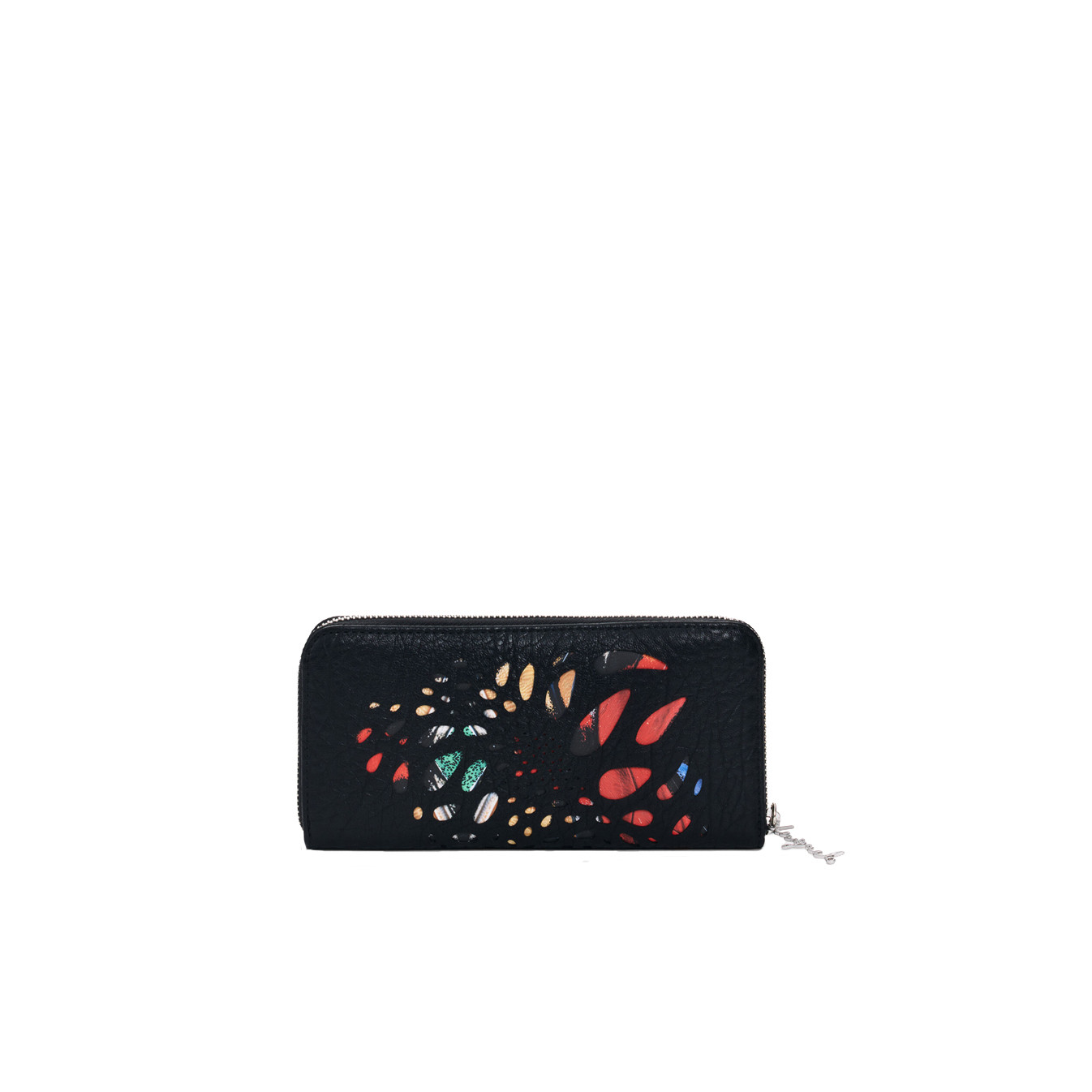 Desigual Notus Print Large Zippered Companion Wallet Floral Details...