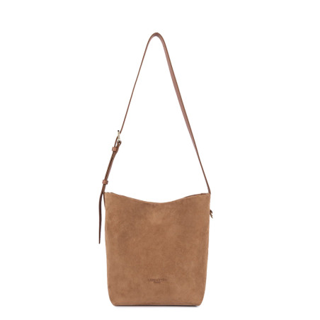 Lancaster Suede Bucket Bag 530-56 Camel