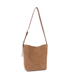 Lancaster Suede Bucket Bag 530-56 Camel
