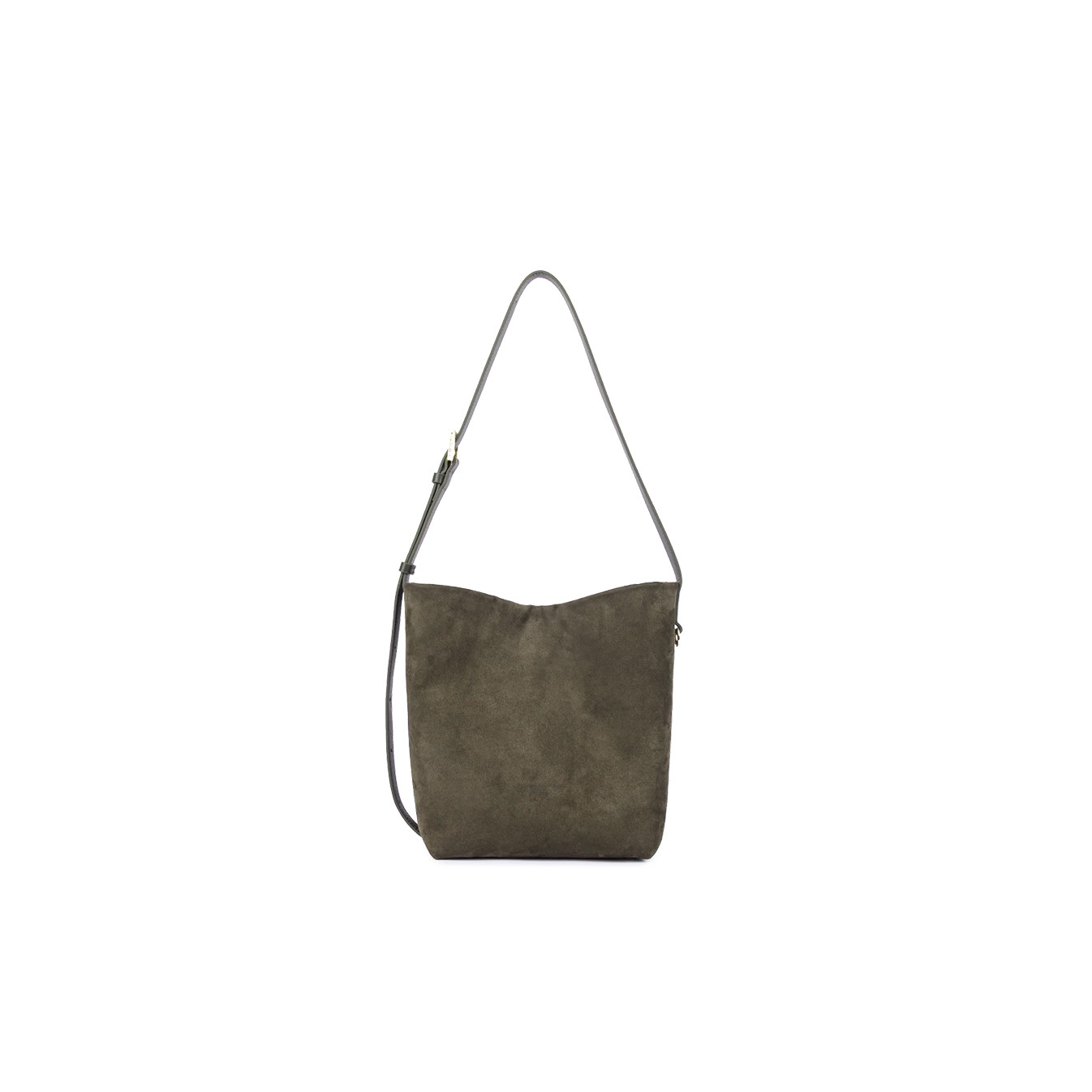 Lancaster Suede Bucket Bag 530-56 Khaki
