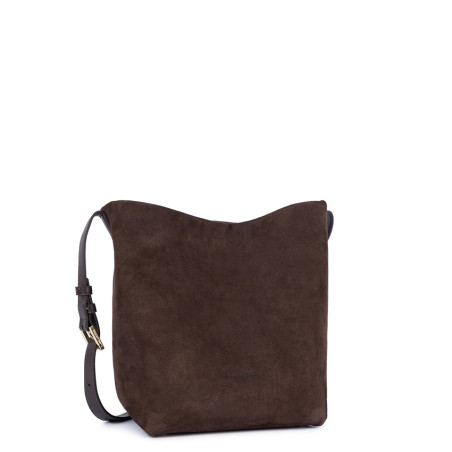 Lancaster Suède Sac Seau 530-56 Marron cote