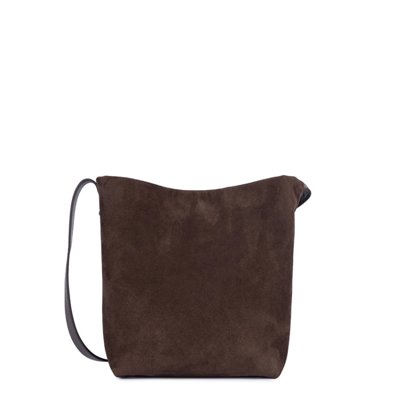 Lancaster Suede Bucket Bag 530-56 Brown