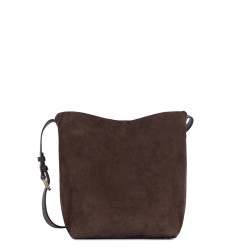 Lancaster Suède Sac Seau 530-56 Marron dos