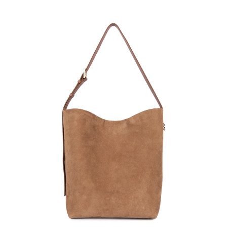 Lancaster Suede Large Bucket Bag 530-57 Camel
