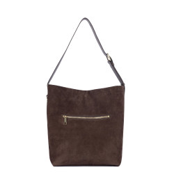 Lancaster Suede Large Bucket Bag 530-57 Brown