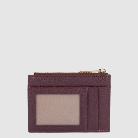 Lancaster Dune Card Holder 129-22 Dark Bordeaux