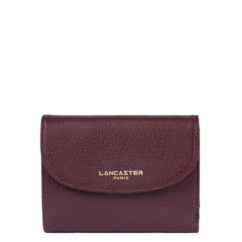 Lancaster Dune Back-to-Back Wallet 129-26 Dark Bordeaux