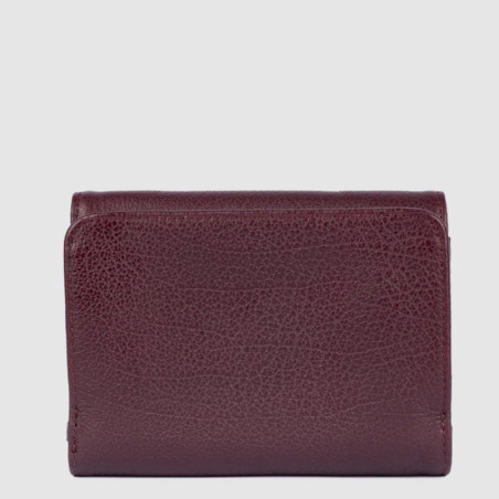 Lancaster Dune Back-to-Back Wallet 129-26 Dark Bordeaux