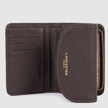 Lancaster Dune Back-to-Back Wallet 129-26 Dark Brown