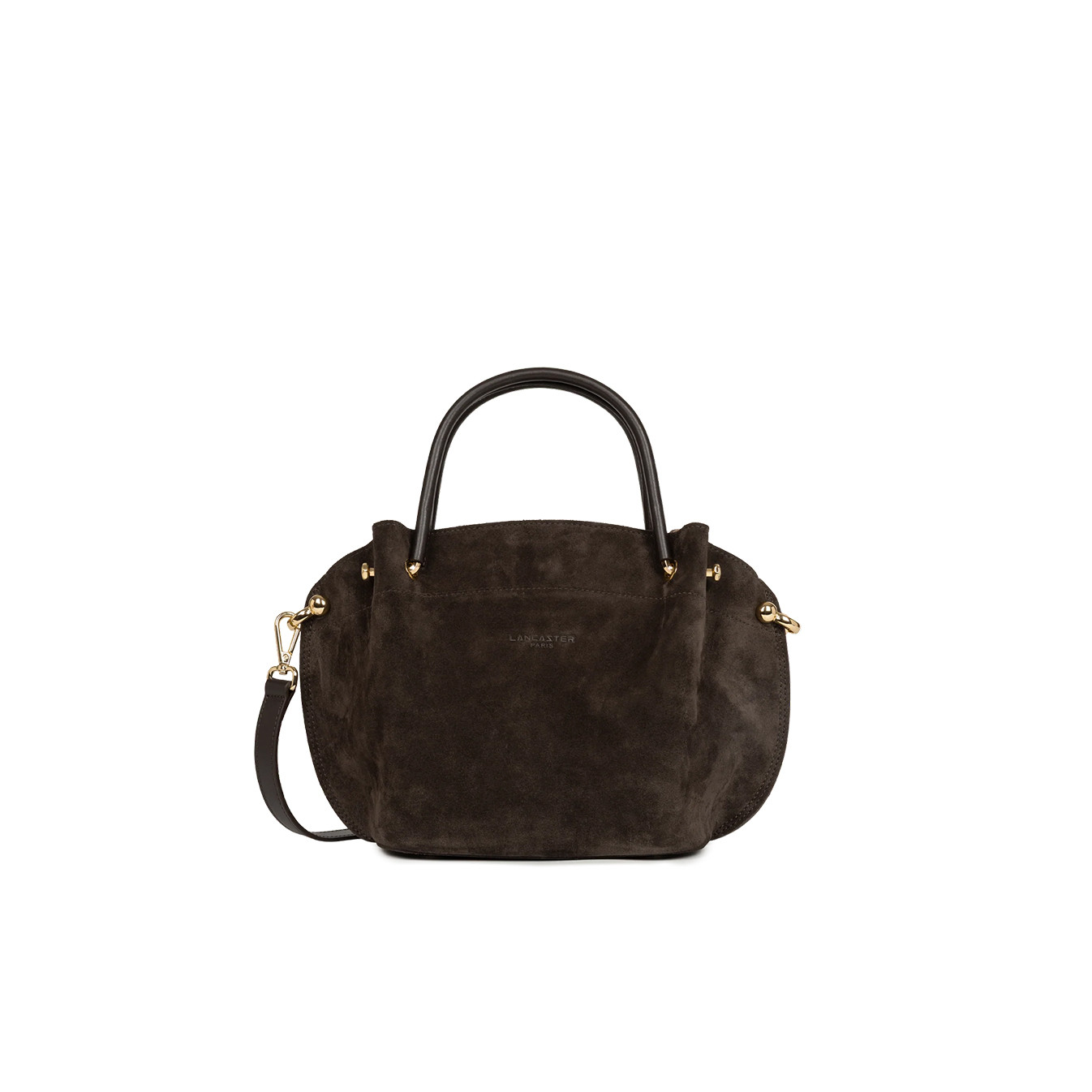 Lancaster Suede Louisa Handbag 470-103 Brown