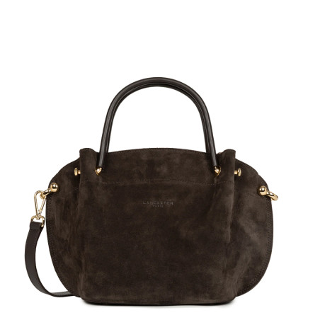 Lancaster Suede Louisa Handbag 470-103 Brown