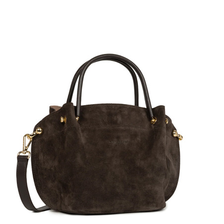 Lancaster Suede Louisa Handbag 470-103 Brown