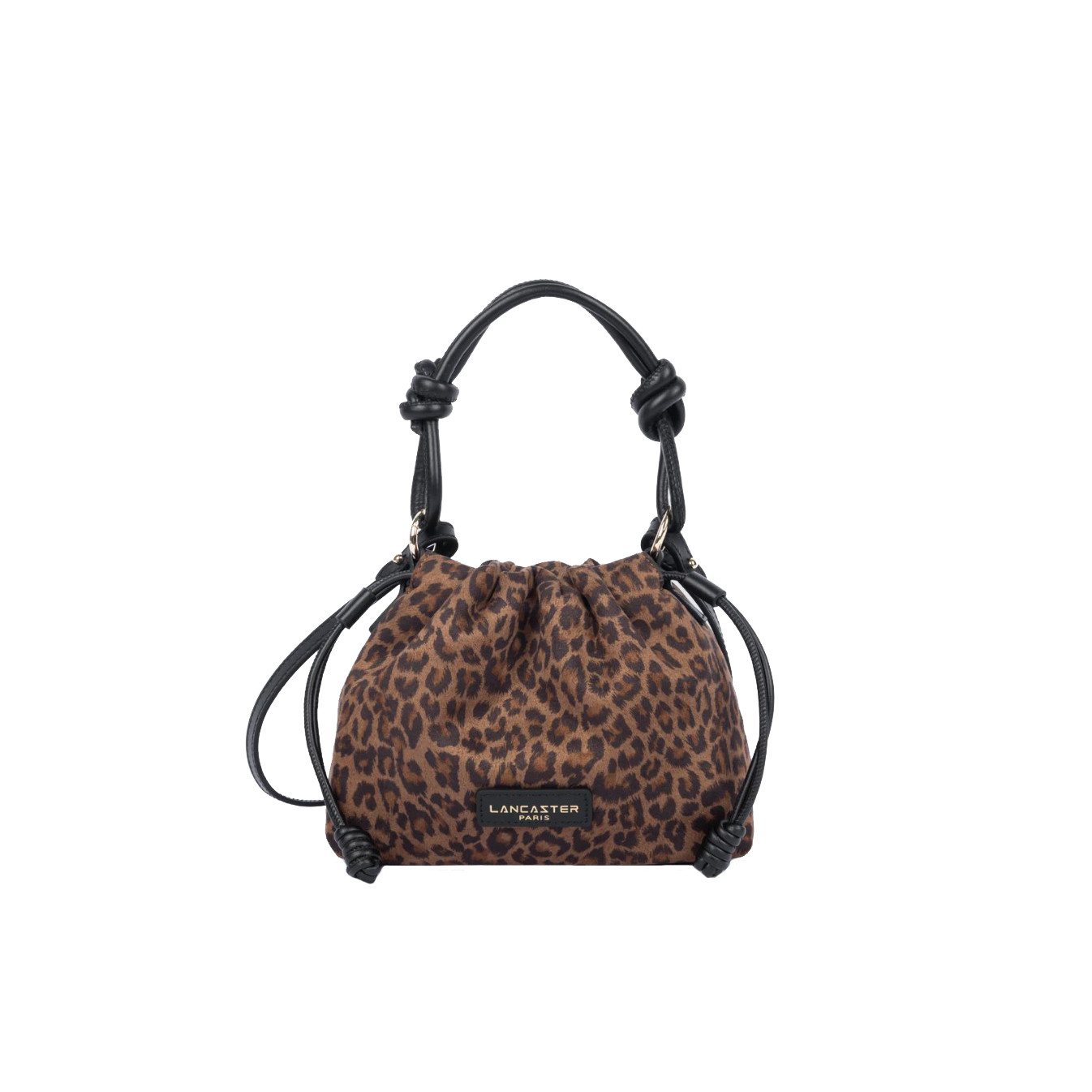 Lancaster Jungle Drawstring Bag 518-094 Brown Leopard