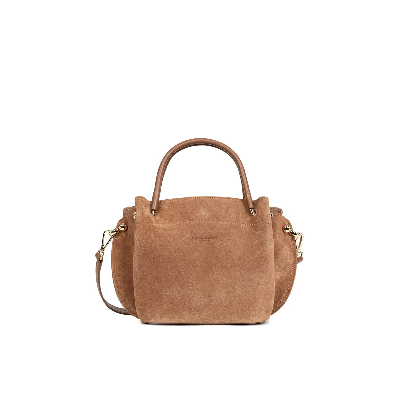 Lancaster Suede Louisa Handbag 470-103 Mocha