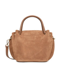 Lancaster Suede Louisa Handbag 470-103 Mocha