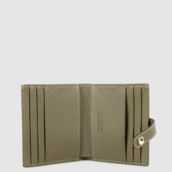 Lancaster Milano Ana Porte Cartes 147-01 Kaki ouvert