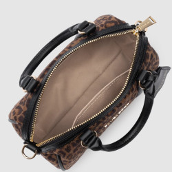 Lancaster Jungle Pouch Bag 518-093 Brown Leopard