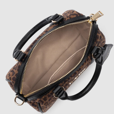 Lancaster Jungle Pouch Bag 518-093 Brown Leopard