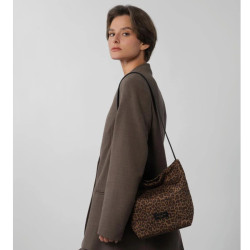 Lancaster Jungle Bucket Bag 518-095 Brown Leopard