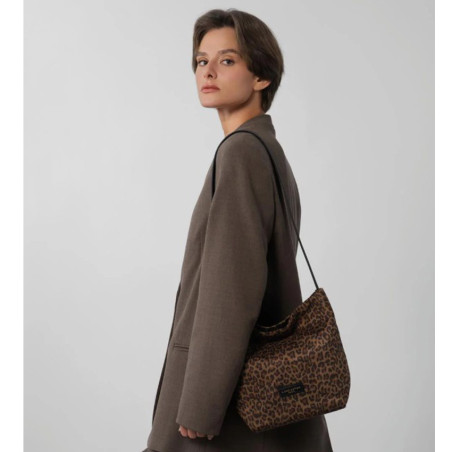 Lancaster Jungle Sac Seau 518-095 Marron Léopard côté