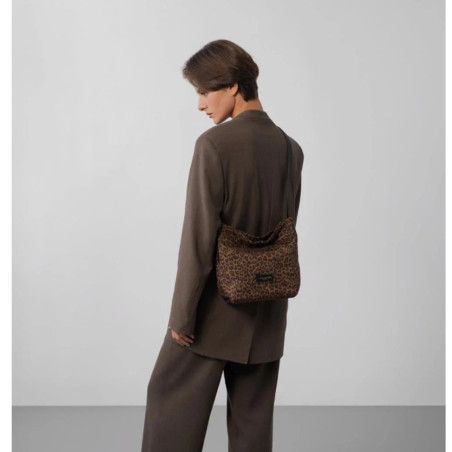 Lancaster Jungle Bucket Bag 518-095 Brown Leopard